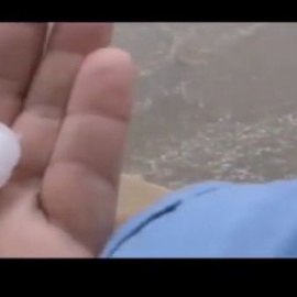 Impresionante granizada en Teruel