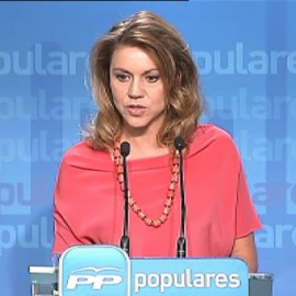Cospedal sobre si ha recibido sobres: "Nunca: eso es completamente falso"