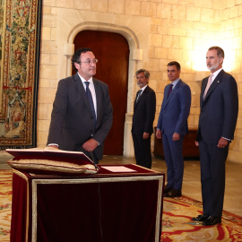 02/08/2022-El fiscal general del Estado, Álvaro García Ortiz, jura su cargo este martes en un acto celebrado en el Palacio de la Almudaina de Palma, en Palma de Mallorca