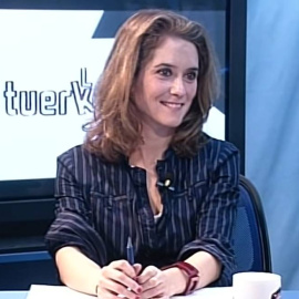 Isabel Díaz Ayuso en su participación en el programa 'La Tuerka', de Pablo Iglesias.