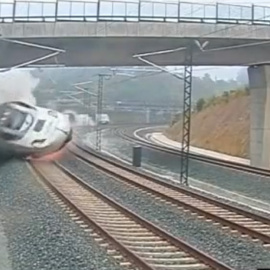 Vídeo del accidente de tren de Santiago