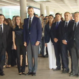 Los Príncipes de Asturias visitan a las víctimas
