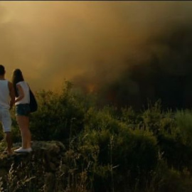 Impresionante incendio en Ávila