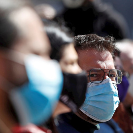 El candidato a la presidencia de la Generalitat por ERC, Pere Aragonès, durante el acto de celebración del 90 aniversario de la fundación del partido republicano este sábado en Barcelona.
