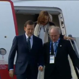 Rajoy aterriza en San Petersburgo