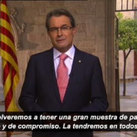 Artur Mas: "Estoy dispuesto a utilizar todos los instrumentos para que los ciudadanos puedan decidir" 