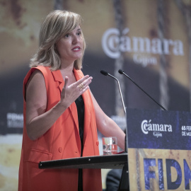 La ministra de Educación y Formación Profesional, Pilar Alegría, en un acto en Gijón, a 5 de agosto de 2022.