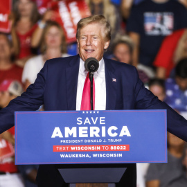 El expresidente de los Estados Unidos, Donald J. Trump, en un mitin en Wisconsin, EEUU, el 5 de agosto de 2022.