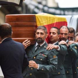 Imagen del funeral por el guardia civil José Manuel Arcos Sánchez. EFE
