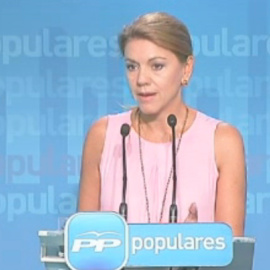 Cospedal: "Nosotros no vamos a hablar de frentes ni de diferencias como hacen otros"