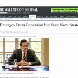 Rajoy asegura que "España ha salido de la recesión pero no de la crisis"