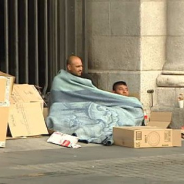 El centro de Madrid se llena de mendigos