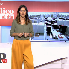 Silvia Brasero en el informativo 'Público al Día' del 24 de octubre de 2018.