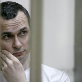 Fotografía de archivo de Oleg Sentsov en el tribunal militar de la ciudad rusa de Rostov del Don. - AFP