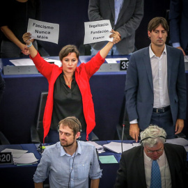La diputada Ana Miranda (Los verdes-ALE) en el Plenop del Parlamento Europeo