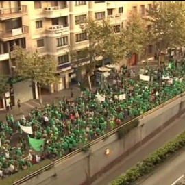 Masiva manifestación en Mallorca en defensa de la enseñanza pública