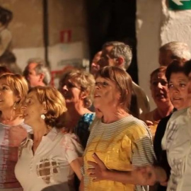 Ensayo de la opera buffa "El crepúsculo del ladrillo"