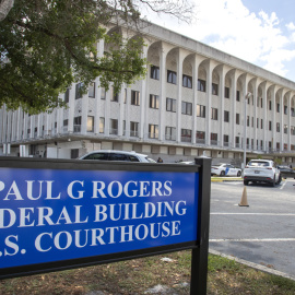 18/8/22 Los juzgados federales de Palm Beach, en una imagen tomada ayer.