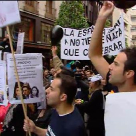 Jornada de protestas antes de la entrega de los premios Príncipe de Asturias en Oviedo