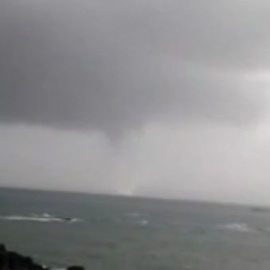 Pequeño tornado en Pontevedra