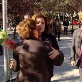 Abucheo a Ana Botella durante un acto de homenaje a las  víctimas del Madrid Arena