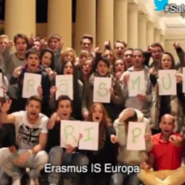 Miles de estudiantes en Europa protestan contra los recortes en las becas Erasmos