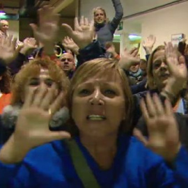 Protesta de los trabajadores de la lavandería de 19 hospitales madrileños