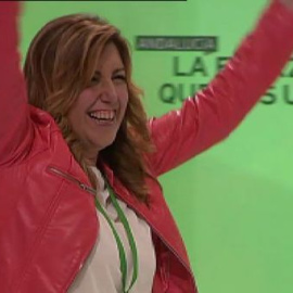 Susana Díaz elegida secretaria general del PSOE andaluz con más de un 98% de apoyos