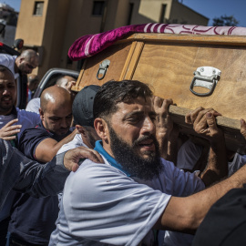 Funeral de la periodista Abu Akleh en Umm al-Fahm (Israel) a 5 de septiembre de 2022.