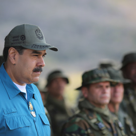 Nicolás maduro asiste a un acto militar en Turiamo (Venezuela). / REUTERS