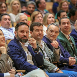 Ricardo Chamorro junto a Santiago Abascal, en un acto em Ciudad Real / EFE