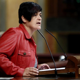 18/10/2018.-La diputada de Bildu ,Marian Beitialarrangoitia, durante el pleno celebrado hoy en el Congreso de los Diputados. EFE/Mariscal