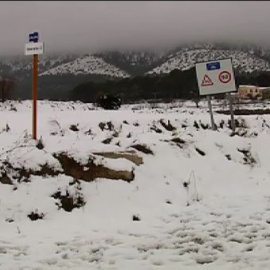 Nieve en las localidades del interior de Alicante