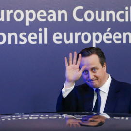 David Cameron en una foto tomada en enero de 2016 en una cumbre de la Unión Europea, cuando aún era primer ministro. (REUTERS)