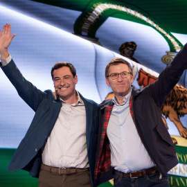 Feijóo en un acto de campaña en Andalucía. / EFE