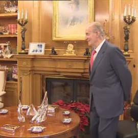 Audiencia del Rey con Van Rompuy en el Palacio de la Zarzuela
