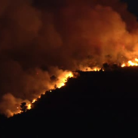 Avanza sin control el incendio de Vall d'Ebo (Alicante)