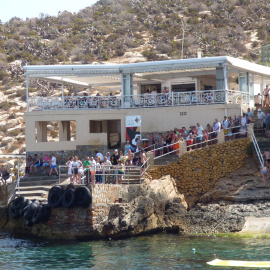Restaurante ilegal de la isla de Benidorm
