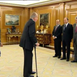 El Rey a Rajoy por el cansancio del viaje a Sudáfrica: "Presidente le veo un poco dormido"