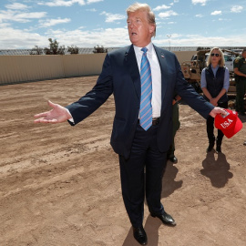 08/04/2019 - El presidente estadounidense Donald Trump en una visita a la frontera con México. / REUTERS - KEVIN LAMARQUE