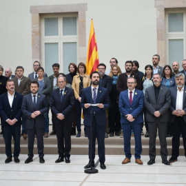 La declaració institucional del Parlament de suport als encausats per l'1-O.