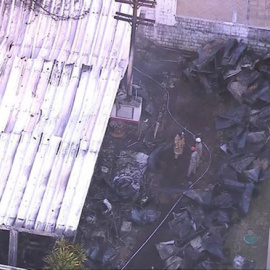 Imágenes de las instalaciones de Flamengo tras el incendio