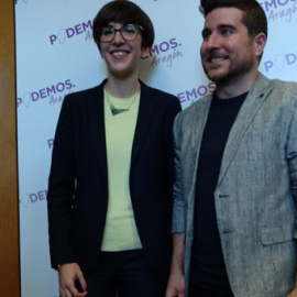 Violeta Barba junto a Escartín. (E. BAYONA)