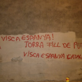 Una de les vuit façanes pintades als carrers de Verges