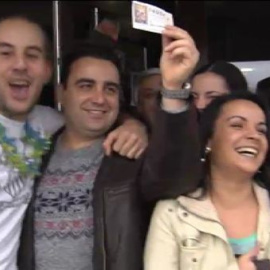 Monforte de Lemos vive la euforia del premio Gordo de la lotería del Niño