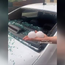 Una bebé muerta y varios heridos por una granizada en Girona