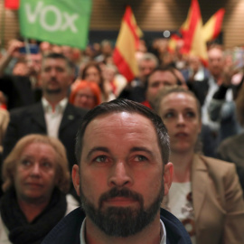 El líder de Vox, Santiago Abascal, en un acto en Toledo previo al arranque de la campaña electoral para el 28-A. REUTERS/Sergio Perez