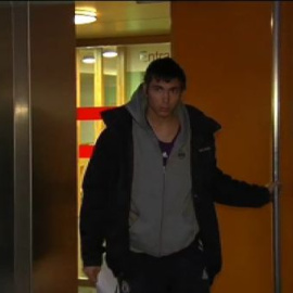 Salida del juzgado de once detenidos por los altercados de Burgos 