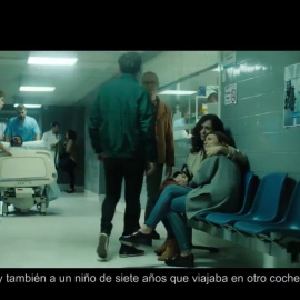 Imagen de la última campaña de la DGT con un mensaje impactante que pretende "sacudir" a la sociedad.