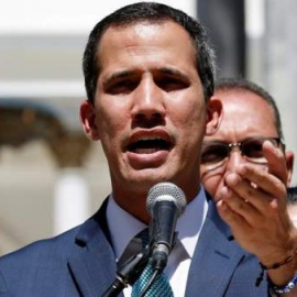 El presidente de la Asamblea Nacional venezolana, Juan Guaidó, quien se proclamó presidente interino del país / EFE